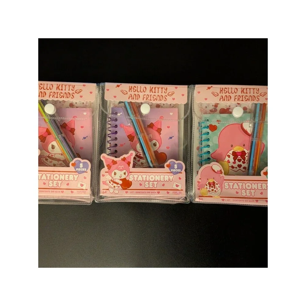 Hello Kitty And Friends Valentine's Stationery Set Kuromi & Tuxedosam Lot